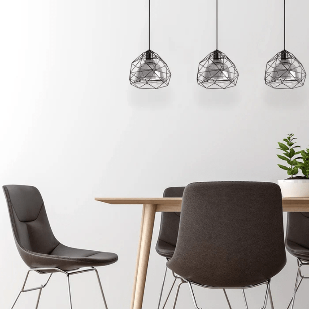 TKLD Pendant & Chandeliers Smoky Or Copper Glass Dome Metal Cage Pendant Ceiling Light - 40W