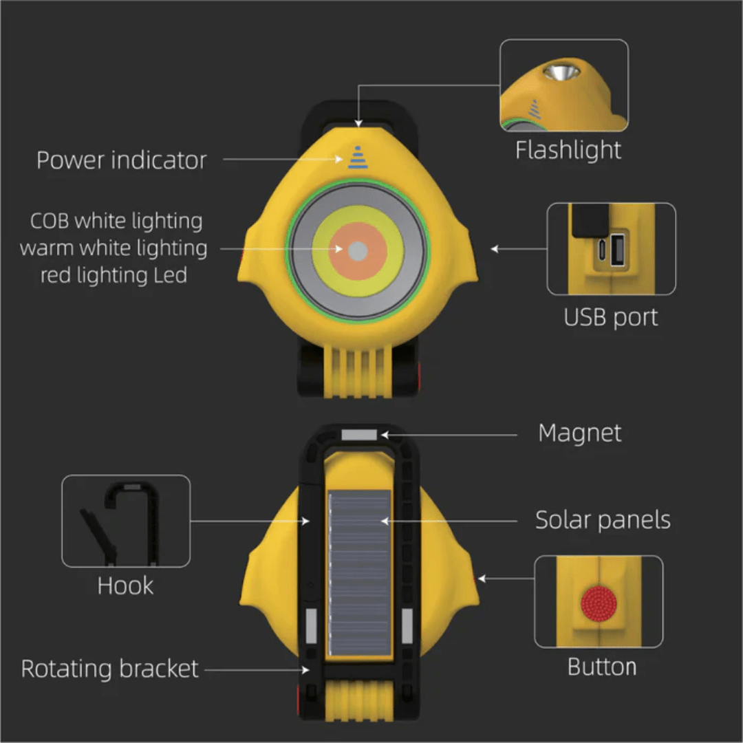 TKLD Outdoor Lighting SolarFlex Multi-Purpose Portable Floodlight