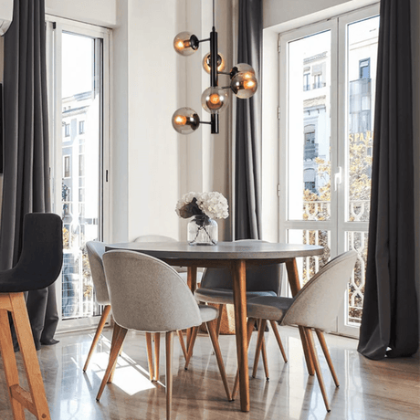 TKLD Pendant & Chandeliers Spiral Globe Glass Modern Sputnik Pendant Ceiling Chandelier Light E27