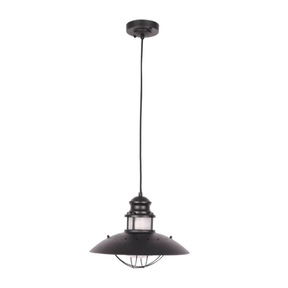 TKLD Pendant & Chandeliers Sunflower Matt Black Clear Glass E27 Pendant Ceiling Light Lamp - 60W