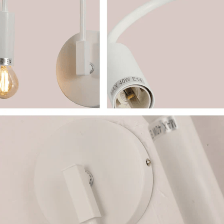 TKLD Wall & Sconce Lights Swan Black or White Wall Light E14 Fitting