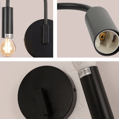 TKLD Wall & Sconce Lights Swan Black or White Wall Light E14 Fitting