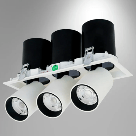 TKLD Ceiling Lights Telescopic White Swivel Tilt Adjustable LED Ceiling Light - 20W