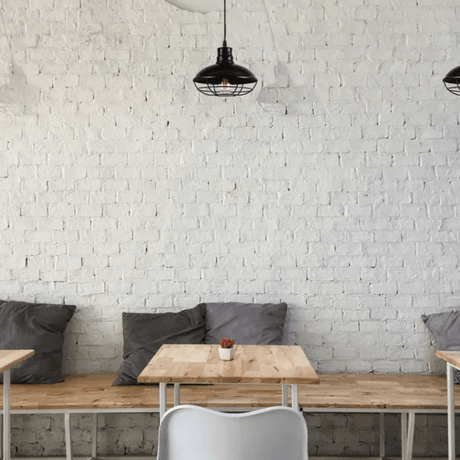 TKLD Pendant & Chandeliers Urban Revive Caged Factory Ceiling Pendant Light Black - D220/D250