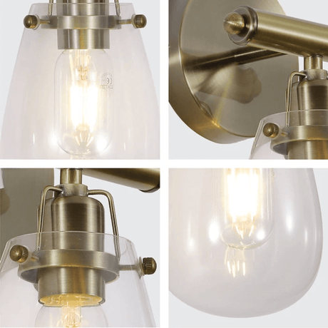 TKLD Wall & Sconce Lights Vintage Antique Brass Industrial Wall Light - 40W