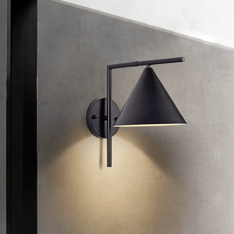 TKLD Pendant & Chandeliers Vintage Industrial Black Corner Wall Light