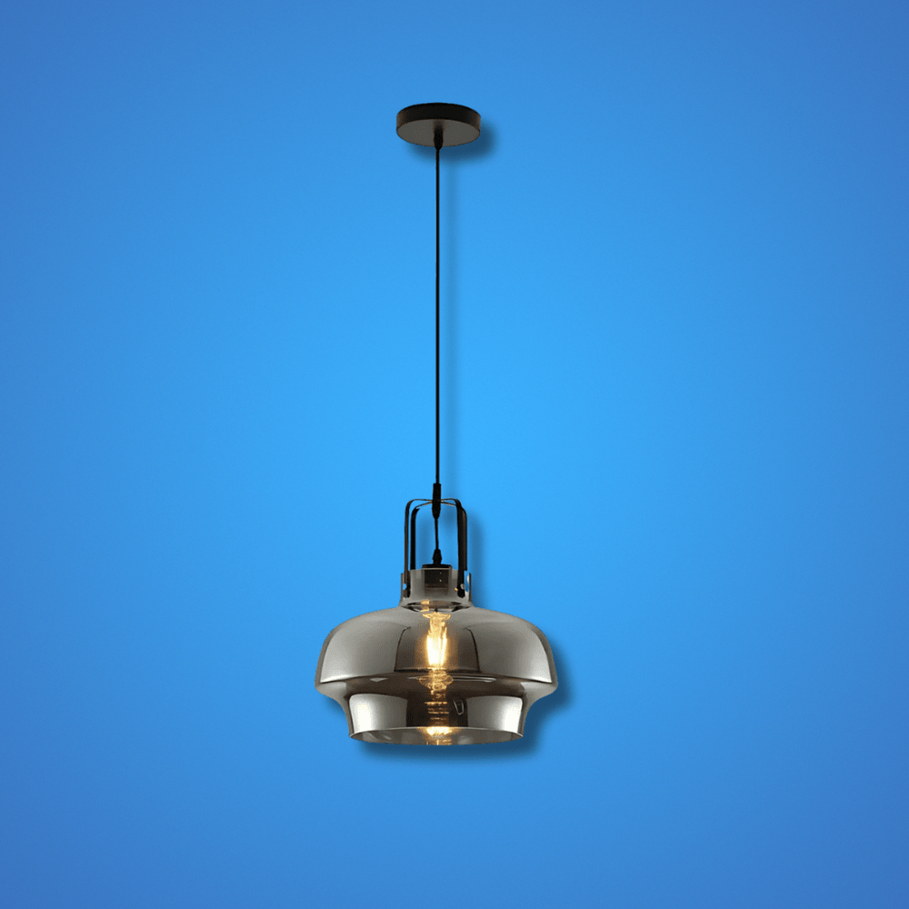 TKLD Pendant & Chandeliers Vintage Industrial Japanese Smoky Gaslight Minimalist Glass Pendant Light - D240mm/D330mm