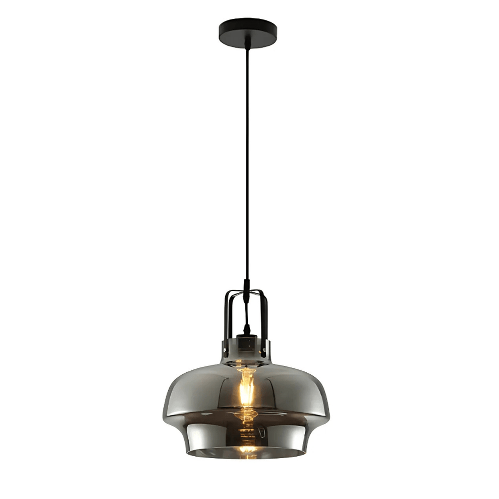 TKLD Pendant & Chandeliers Vintage Industrial Japanese Smoky Gaslight Minimalist Glass Pendant Light - D240mm/D330mm