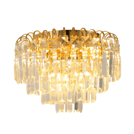 TKLD Pendant & Chandeliers Waterfall Flush Crystal Ceiling Chandelier Light - 40W