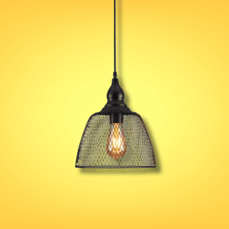 TKLD Pendant & Chandeliers Wire Mesh Industrial Dome Pendant Ceiling Light E27 - Petite/Grand