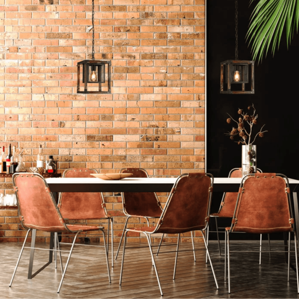 TKLD Pendant & Chandeliers Wood Cube Black Cage Lantern Rustic Pendant Ceiling Light E27