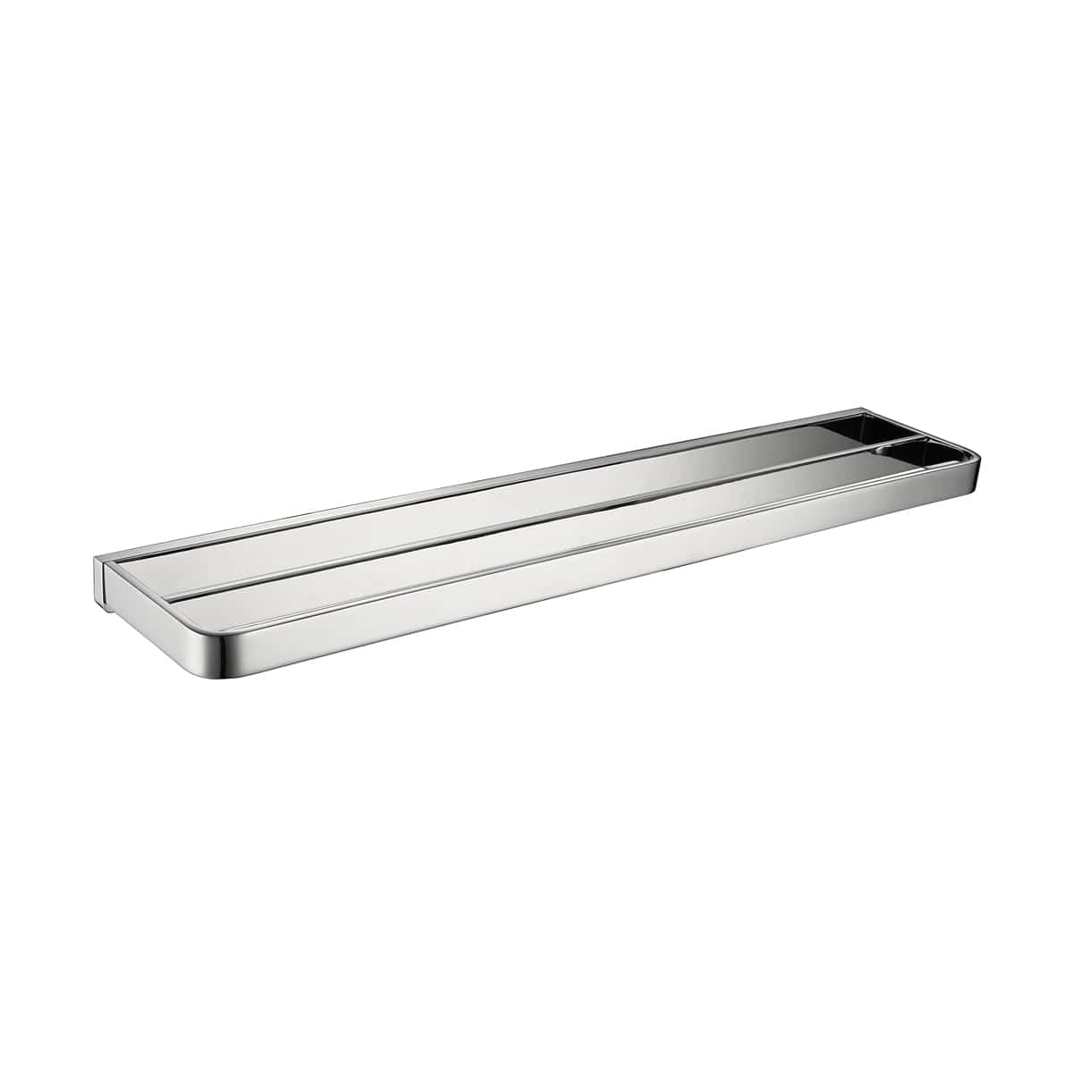 Toplight Bathroom Accessories Bathroom Brass Chrome Plated Double Rail Towel Bar Holder - GC5148