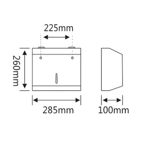 Toplight Bathroom Accessories Bathroom Stainless Steel Chrome Toilet Tissue Paper Dispenser Holder - 8222