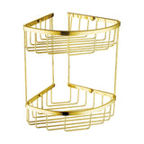 Toplight Bathroom Accessories Bathroom Stainless Steel Corner 2 Tier Shower Caddy Basket - 103H (Chrome, Gold, Black)