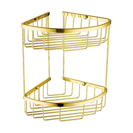 Toplight Bathroom Accessories Bathroom Stainless Steel Corner 2 Tier Shower Caddy Basket - 103H (Chrome, Gold, Black)