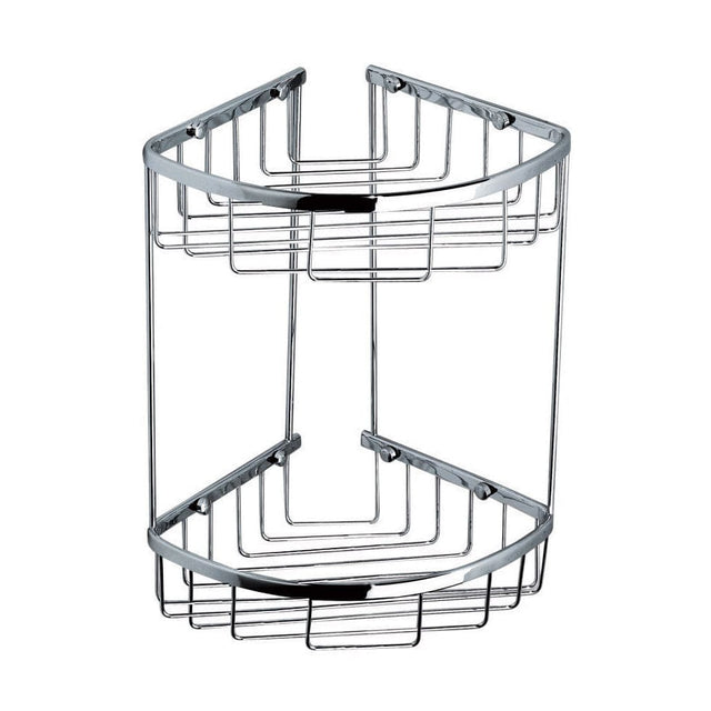 Toplight Bathroom Accessories Bathroom Stainless Steel Corner 2 Tier Shower Caddy Basket - 103H (Chrome, Gold, Black)