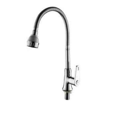 Toplight Kitchen Tap Chrome Flexible Hose Kitchen Deck-Mounted Cold Kitchen Sink Faucet Tap - Z-1008