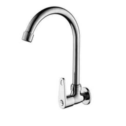 Toplight Kitchen Tap Chrome Wall-Mounted Cold Kitchen Sink Faucet Tap - Z-1005