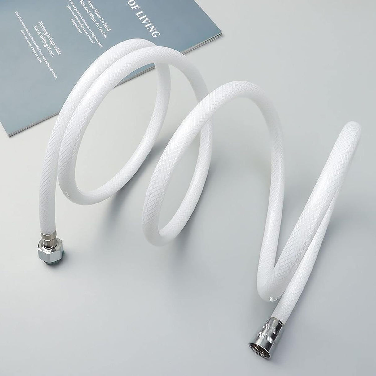 Toplight Bathroom Accessories PVC Flexible Silver Shower Hose 1.5m - L01006LSG