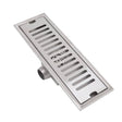 Toplight Bathroom Accessories Stainless Steel Rectangular 12" Shower Floor Drain - S05010BN