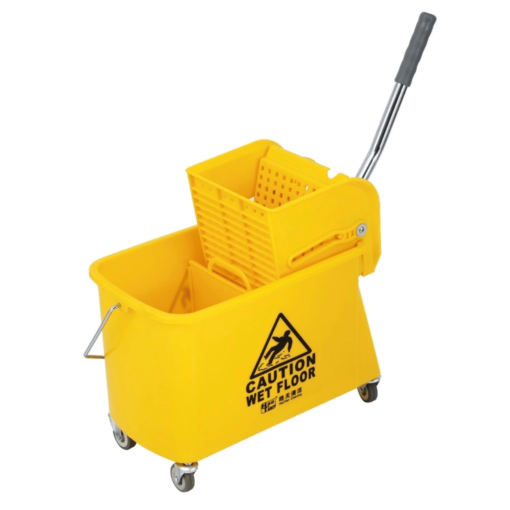 Topmop Cleaning Tools & Accessories Topmop 20L Single-Bucket Mop Trolley with Down-Press Wringer - B-038