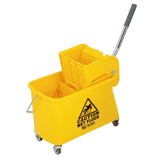 Topmop Cleaning Tools & Accessories Topmop 20L Single-Bucket Mop Trolley with Down-Press Wringer - B-038