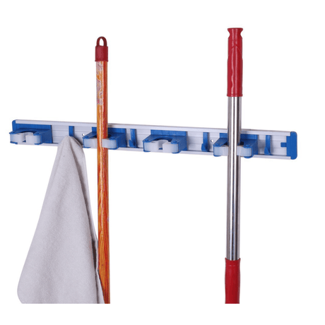 Topmop Cleaning Tools & Accessories Topmop 60cm Wall-Mounted Cleaning Tool Holder with Four Clips - C-047C