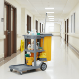 Topmop Cleaning Tools & Accessories Topmop Commercial Janitorial Cleaning Cart with Cover - D-011-1B