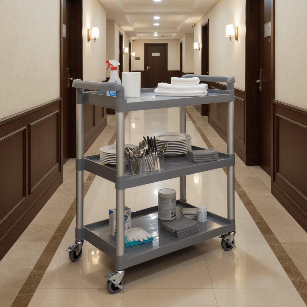 Topmop Cleaning Tools & Accessories Topmop Compact Utility Service Trolley without Bucket - D-013
