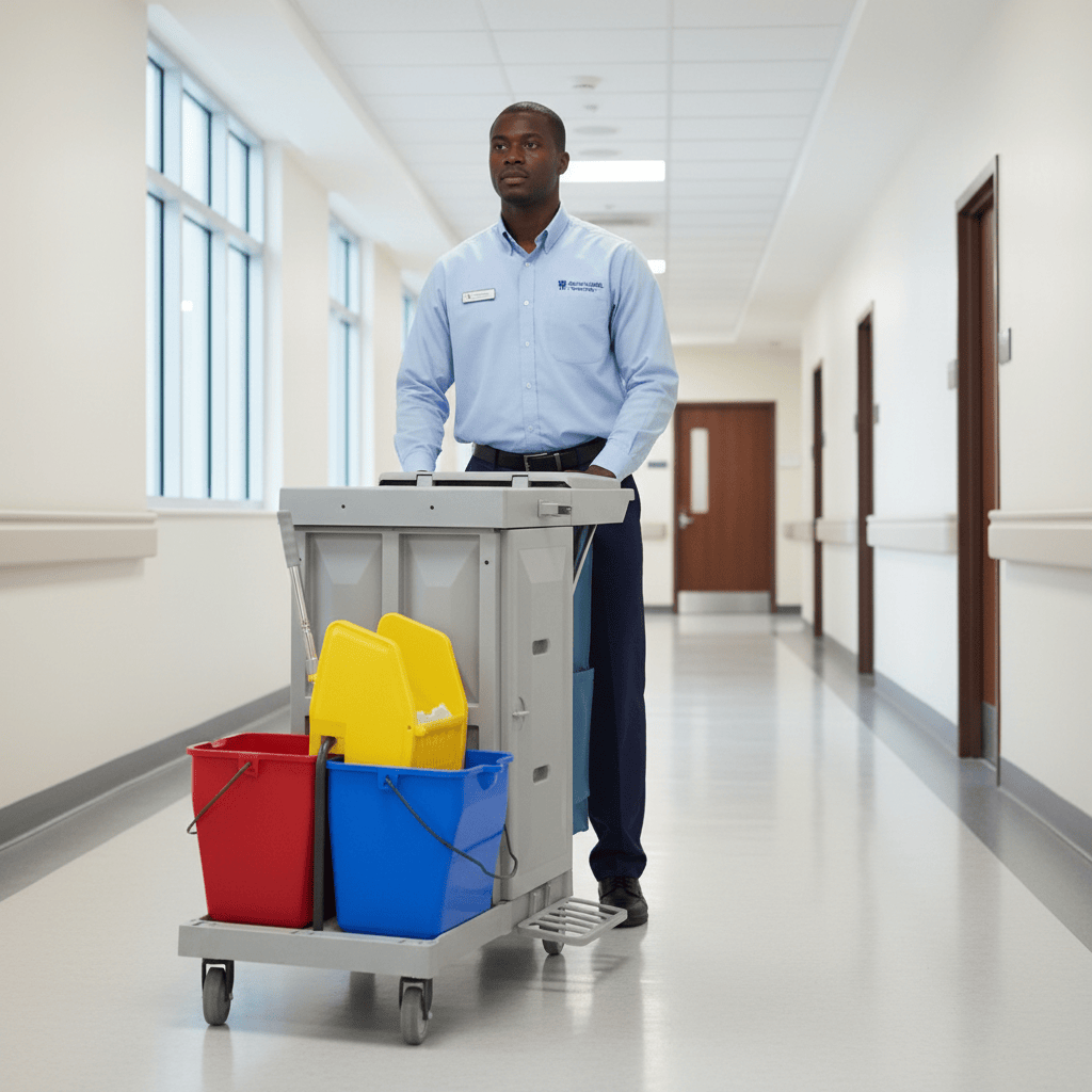 Topmop Cleaning Tools & Accessories Topmop High-Capacity Multi-Function Cleaning Cart with Wringer - YJ-07