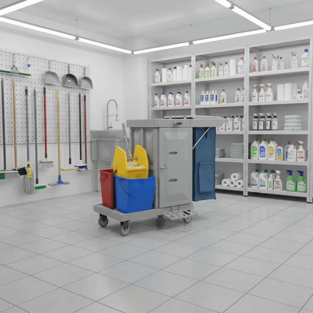 Topmop Cleaning Tools & Accessories Topmop High-Capacity Multi-Function Cleaning Cart with Wringer - YJ-07