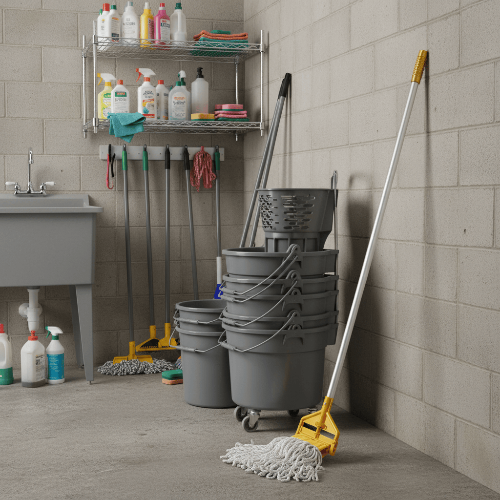 Topmop Cleaning Tools & Accessories Topmop Luxury Pressing Mop with Golden 1.25m Handle - C-204