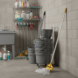 Topmop Cleaning Tools & Accessories Topmop Luxury Pressing Mop with Golden 1.25m Handle - C-204