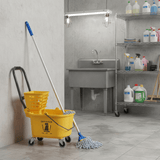 Topmop Cleaning Tools & Accessories Topmop Luxury Wet Mop Set with Clip and 1.25m Handle - C-013