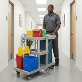 Topmop Cleaning Tools & Accessories Topmop Multi-Function Cleaning Cart with Wringer - YJ-04