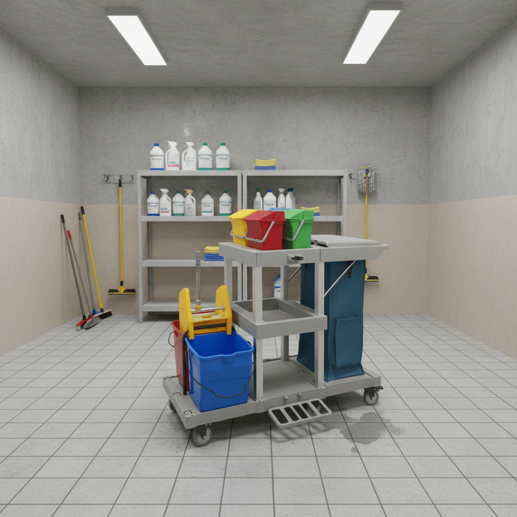 Topmop Cleaning Tools & Accessories Topmop Multi-Function Cleaning Cart with Wringer - YJ-04