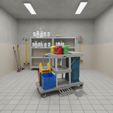 Topmop Cleaning Tools & Accessories Topmop Multi-Function Cleaning Cart with Wringer - YJ-04