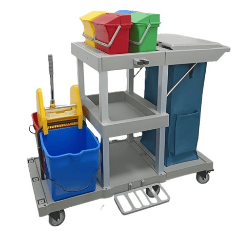 Topmop Cleaning Tools & Accessories Topmop Multi-Function Cleaning Cart with Wringer - YJ-04