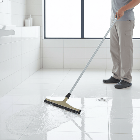 Topmop Cleaning Tools & Accessories Topmop Plastic Sponge Floor Squeegee with 1.25m Handle | 18" & 22"