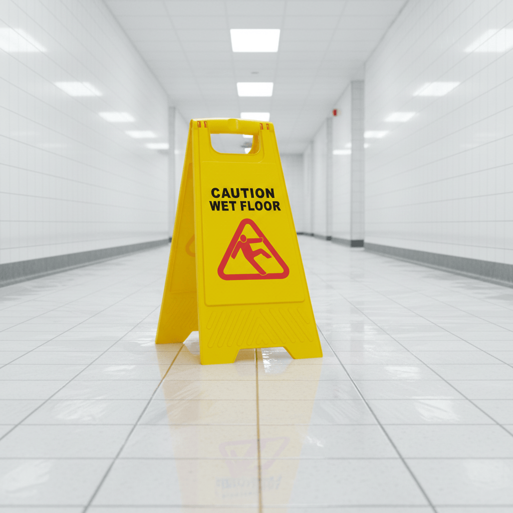 Topmop Cleaning Tools & Accessories Topmop PP Double-Sided Caution Wet Floor Sign Board - B-134
