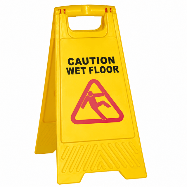 Topmop Cleaning Tools & Accessories Topmop PP Double-Sided Caution Wet Floor Sign Board - B-134
