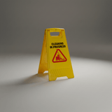 Topmop Cleaning Tools & Accessories Topmop PP Double-Sided Cleaning in Progress Sign Board - B-140
