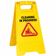 Topmop Cleaning Tools & Accessories Topmop PP Double-Sided Cleaning in Progress Sign Board - B-140