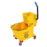 Topmop Cleaning Tools & Accessories Topmop Single-Bucket Mop Trolley with Side-Press Wringer | 32L & 36L