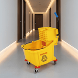 Topmop Cleaning Tools & Accessories Topmop Single-Bucket Mop Trolley with Side-Press Wringer | 32L & 36L