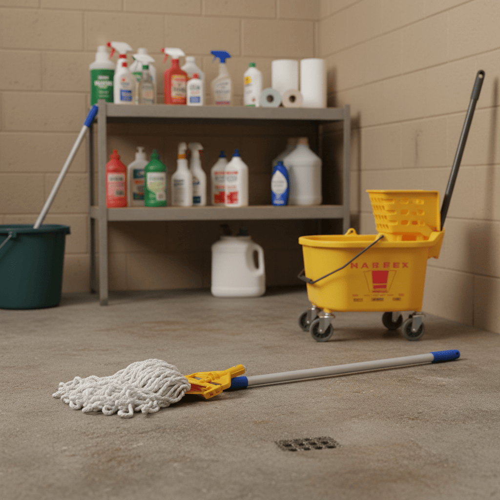 Topmop Cleaning Tools & Accessories Topmop Standard Pressing Mop with Clip and 1.25m Handle - C-203