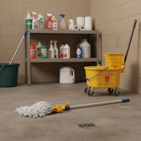 Topmop Cleaning Tools & Accessories Topmop Standard Pressing Mop with Clip and 1.25m Handle - C-203
