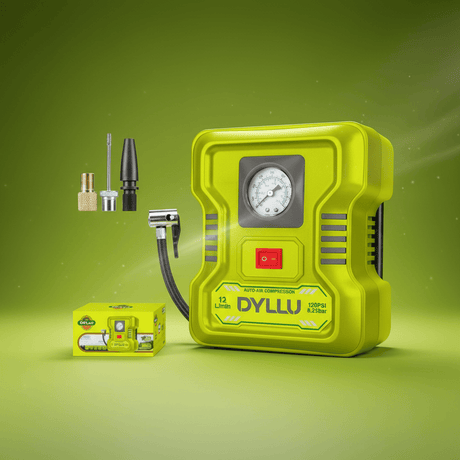Total Compressor & Air Tool Accessories Dyllu Cordless Auto Air Compressor 12V - DTAAC501