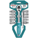 Total Sockets & Hex Keys Total 12 Pieces 1/2" socket Set - THT141121