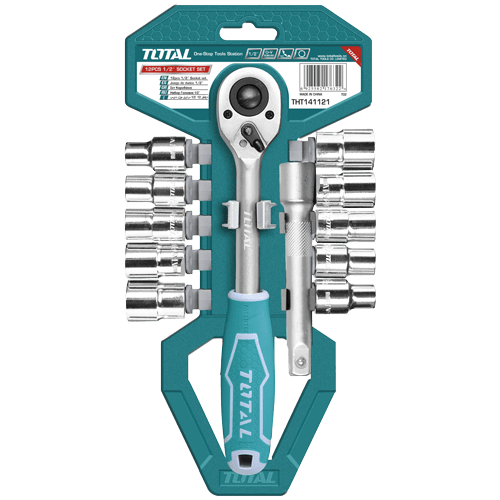 Total Sockets & Hex Keys Total 12 Pieces 1/2" socket Set - THT141121